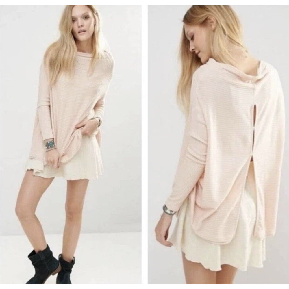 FREE PEOPLE Elegant Cream Women's Top